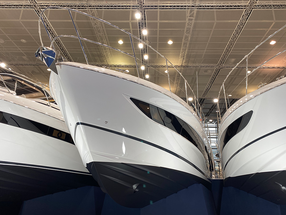 Princess yachts at Dusseldorf Boat Show